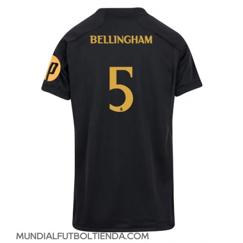 Camiseta Real Madrid Jude Bellingham #5 Tercera Equipación Replica 2023-24 para mujer mangas cortas